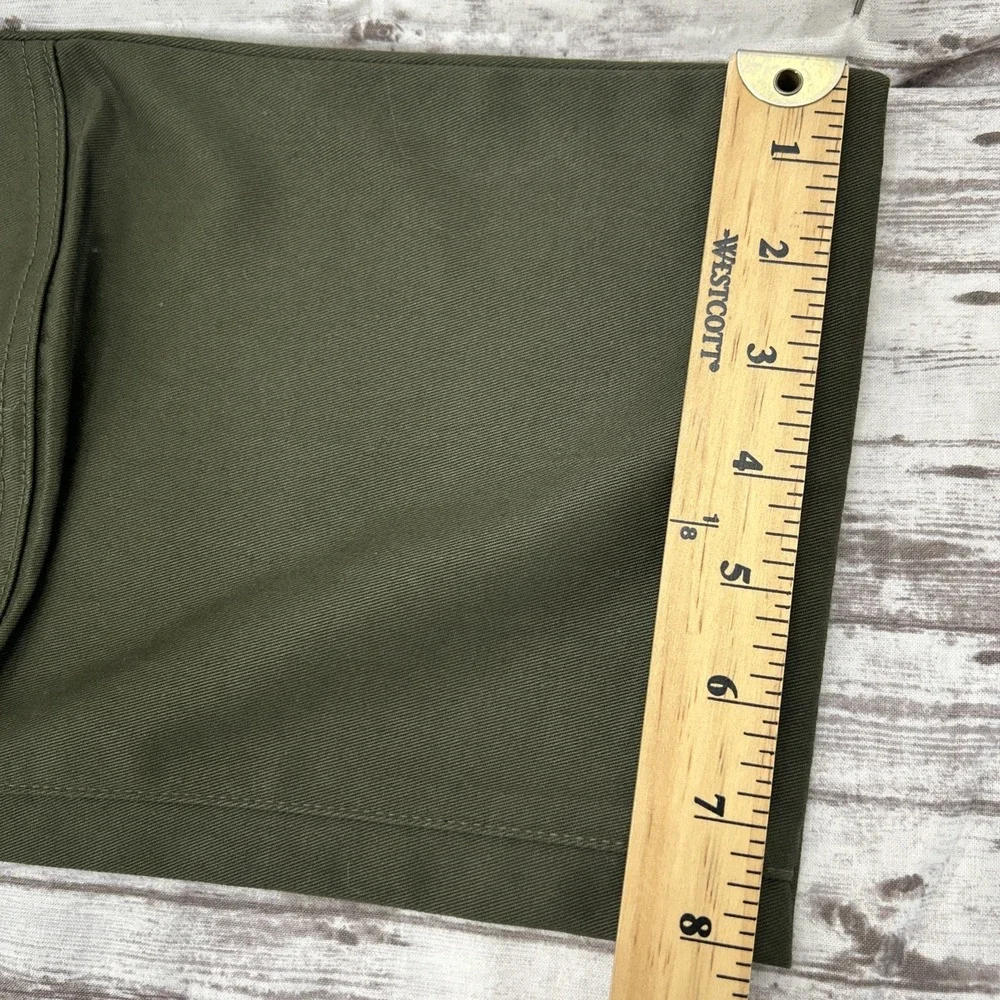 Edgevale Pants Mens 32x28 Green Canvas Chino USA Made Workwear Outdoor Utility